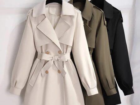 Janice Luxe Short Trenchcoat For Sale