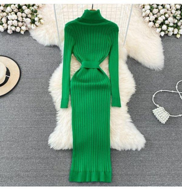 Zavi Woolen Bodycon Dress Online Hot Sale