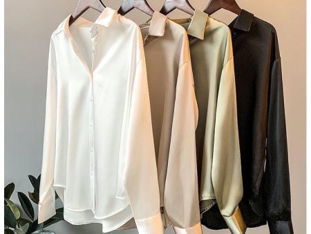 Hathor Luxury Satin Shirts For Cheap