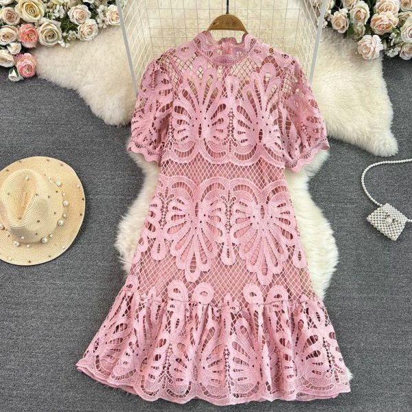 Anfisa Crochet Dress For Discount