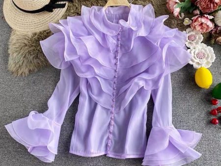 Henry Ruffled Formal Blouse For Cheap