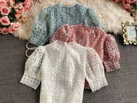 Deblo Crochet Blouse For Cheap