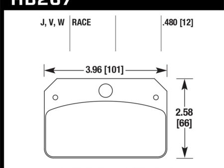 Hawk DR-97 Brake Pads for Strange w  0.438in Center Hole Online Sale