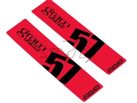 Gram Lights 57DR 57CR Spoke Sticker Red (2 PCS) Online