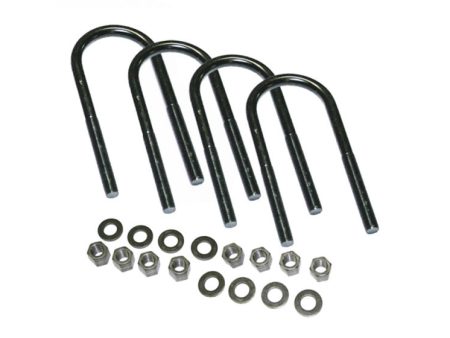 Superlift U-Bolt 4 Pack 5 8x3-1 4x19 Large Radius w  Hardware Fashion