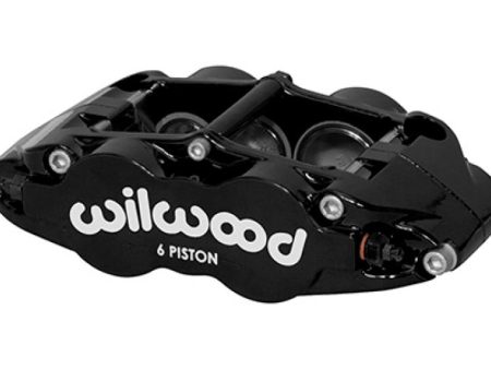 Wilwood Caliper Forged Narrow Superlite R H FNSL6R-DS Dust Seal 1.62 1.12 1.10in Rotor Width - Black Hot on Sale