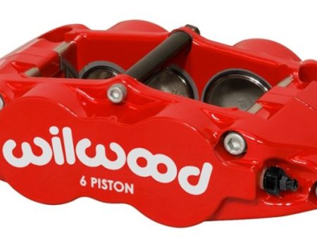 Wilwood Caliper Forged Narrow Superlite L H FNSL6R-DS Dust Seal 1.62 1.12 1.10in Rotor Width - Red Cheap