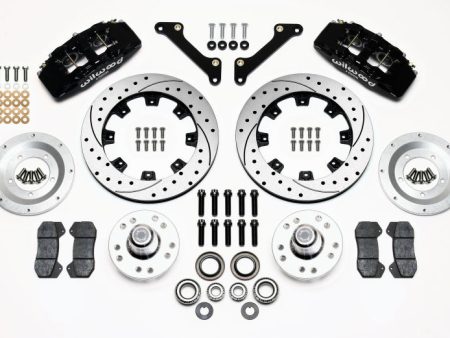 Wilwood Dynapro 6 Front Hub Kit 12.19in Drilled 79-81 Camaro For Sale