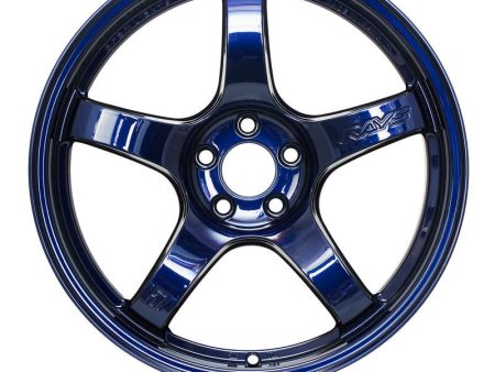 Gram Lights 57CR 18x8.5 +37 5-108 Eternal Blue Pearl Wheel Online Sale