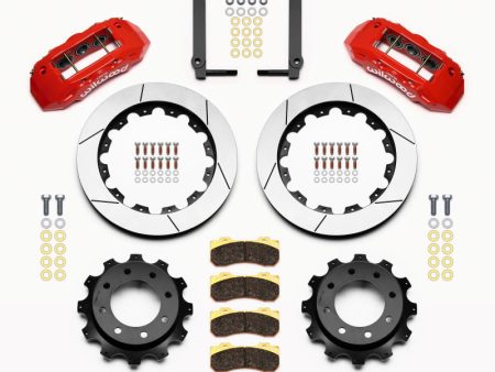 Wilwood TX6R Rear Kit 16.00in Red 1999-2010 GM Trk 2500 HD 4.84 Cntr Hot on Sale