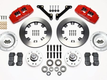 Wilwood Dynapro 6 Front Hub Kit 12.19in Drilled Red 79-81 Camaro For Sale