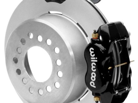 Wilwood Forged Dynalite Rear Electronic Parking Brake Kit - Black Powder Coat Caliper - Plain Rotor Discount