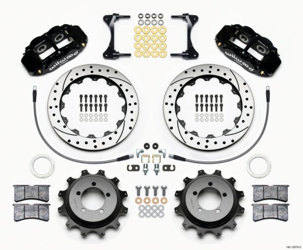 Wilwood Narrow Superlite 4R Rear Kit 12.88in Drilled 99-05 WRX   99-07 Impreza Fashion