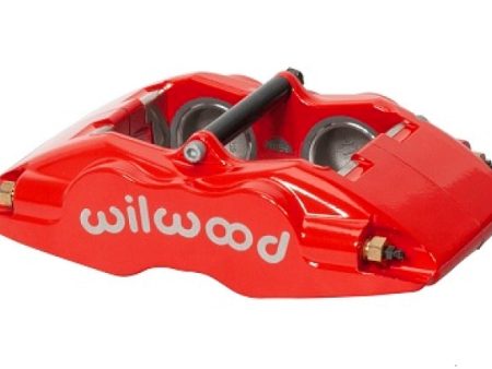 Wilwood Caliper - FSLI4 - Red 1.62in Piston 1.25in Rotor Hot on Sale