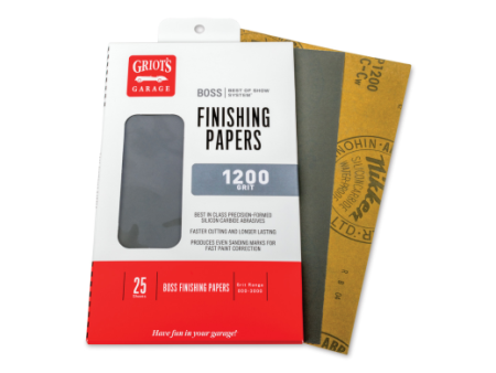 Griots Garage BOSS Finishing Papers - 1200g - 5 .5in x 9in (25 Sheets) Supply