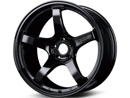 Gram Lights 57CR 18x7.5 +40 5-114.3 Gloss Black Wheel For Sale