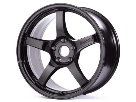 Gram Lights 57CR 18x8.5 +37 5-108 Glass Black Wheel Online now