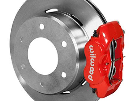 Wilwood 63-87 C10 C15 Dynalite FDLI Red Calipers 12.19in x .81in Rotors 6-Lug Rear Disc Brake Kit Supply