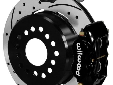 Wilwood Forged Dynalite Rear Electronic Parking Brake Kit - Black Powder Coat Caliper - D S Rotor Supply