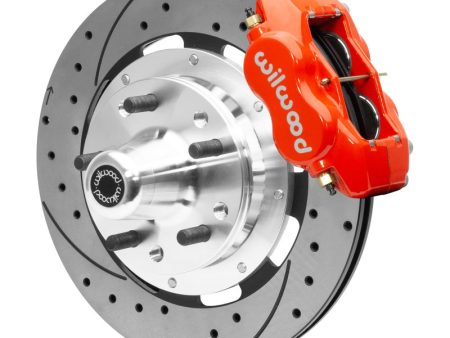 Wilwood 55-57 Chevrolet Bel Air Forged Dynalite Front Big Brake Kit - Red For Cheap