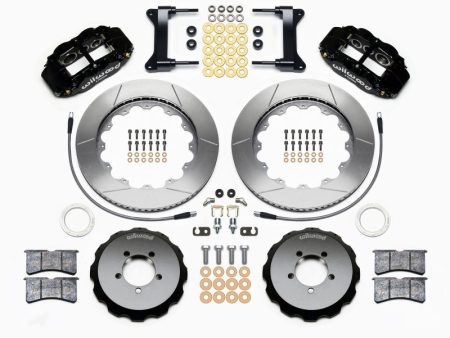 Wilwood Narrow Superlite 6R Front Hat Kit 14.00in 1999-2012 Subaru WRX w Lines Hot on Sale