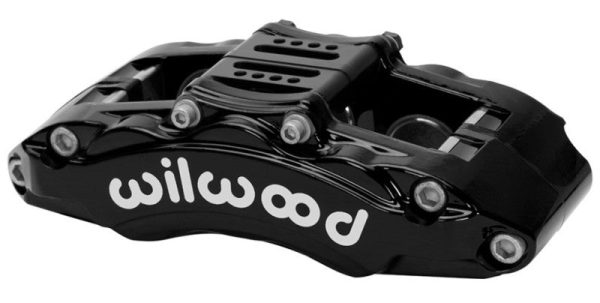 Wilwood Caliper - AT6 Lug Mount Black 1.75in 1.38in 1.38in Piston .75in Rotor - Right Side Online now