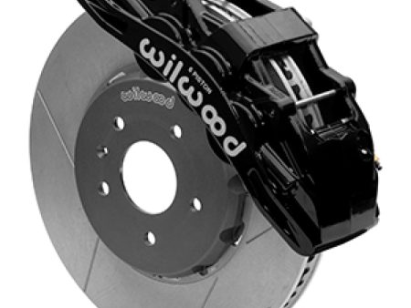 Wilwood 14-19 Chevrolet Corvette SX6R Front Brake Kit 14in SRP Slotted Drilled Black - w  Lines Online