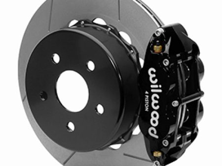 Wilwood 2020+ Jeep Gladiator (JT) Narrow Superlite 4R Rear Slotted Brake Kit 14.00in Black w  Lines Sale