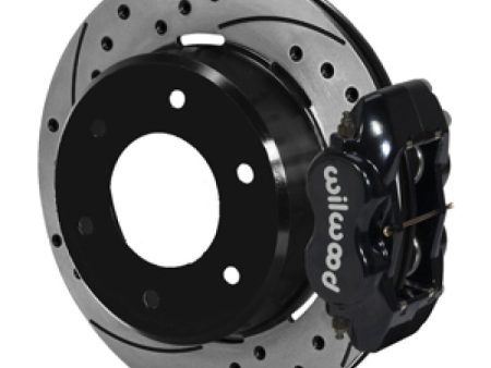 Wilwood 63-87 C10 C15 Dynalite BLK Calipers 12.19in x .81in D S Rotors 6-Lug Rear Disc Brake Kit Cheap