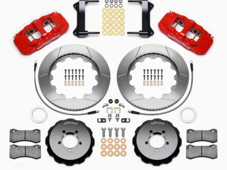 Wilwood AERO6 Front Hat Kit 14.00 Red 1999-2012 Subaru WRX w Lines For Sale