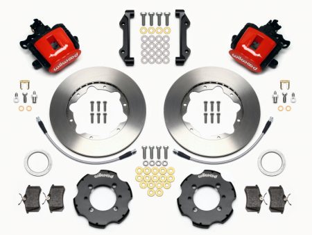 Wilwood Combination Parking Brake Rear Kit 11.00in Red 2012 Fiat 500 w  Lines Online