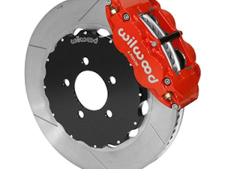 Wilwood 03-11 Crown Victoria Forged Narrow Superlite 6R Front Brake Kit w  Slotted GT Rotor - Red Sale