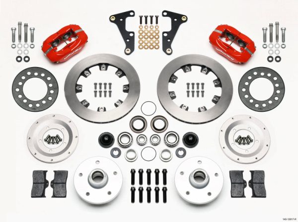 Wilwood Forged Dynalite Front Kit 11.75in Red 40-52 Oldsmobile For Cheap