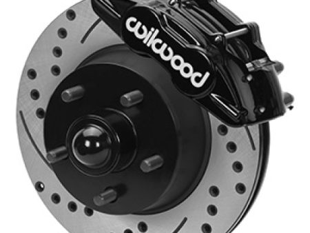 Wilwood 65-67 Ford Mustang D11 11.29 in. Brake Kit w  Flex Lines - Drilled Rotors For Cheap