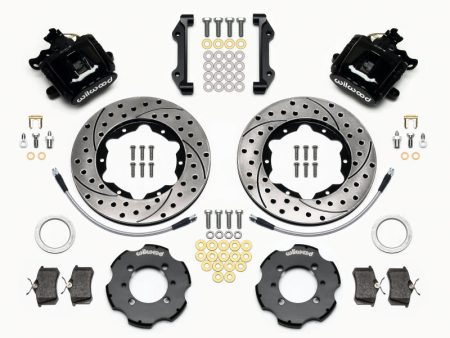 Wilwood Combination Parking Brake Rear Kit 11.00in Drilled 2012 Fiat 500 w  Lines For Sale