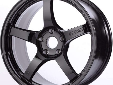 Gram Lights 57CR 18x8.5 +37 5x114.3 Gloss Black Wheel Cheap