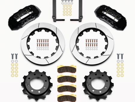 Wilwood TX6R Rear Kit 16.00in Black 1999-2010 GM Trk 2500 HD 4.84 Cntr For Sale