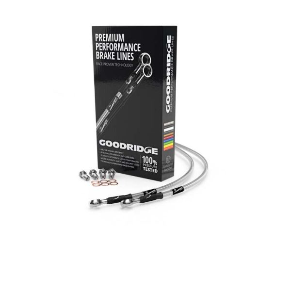 Goodridge 05-16 Honda CBR125 Clear Rear SS Brake Lines on Sale